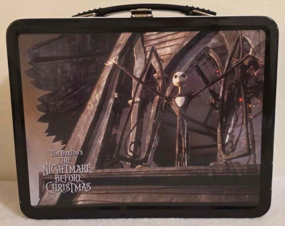 NECA metal lunchbox Jack Skellington from The Nightmare Before Christmas. 2000